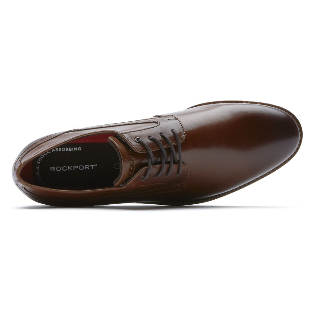 Rockport Mens Oxfords Brown - Style Purpose 3 Plain Toe - UK 846-TNEUSJ